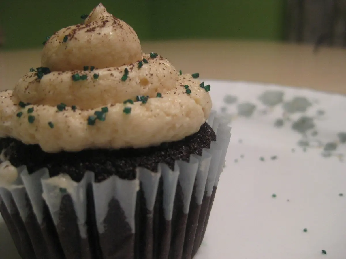 Dangerously Delicious Dark-Chocolate Bailey's Cupcakes