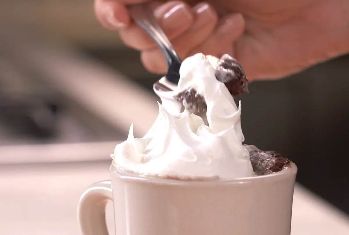 Chocolate Hazelnut Lava Mug Cake