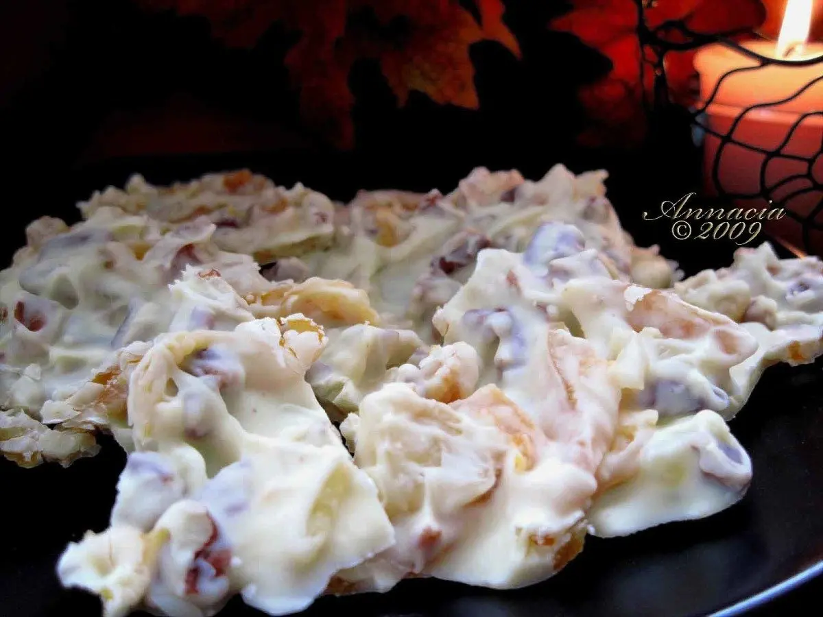 Jungle Bark (Ginger and Apricot White Chocolate Bark)